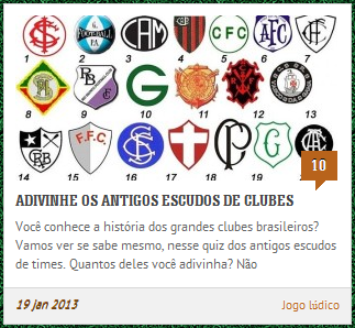 Adivinhe os antigos escudos dos clubes brasileiros