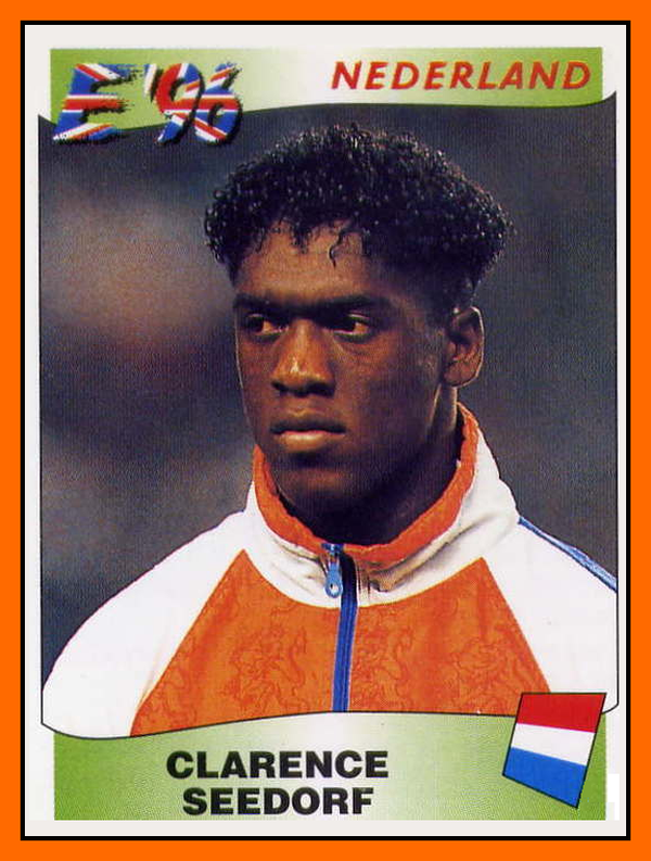 Clarence SEEDORF - Hollande Panini Euro 1996 Clarence SEEDORF - Hollande Panini Euro 1996