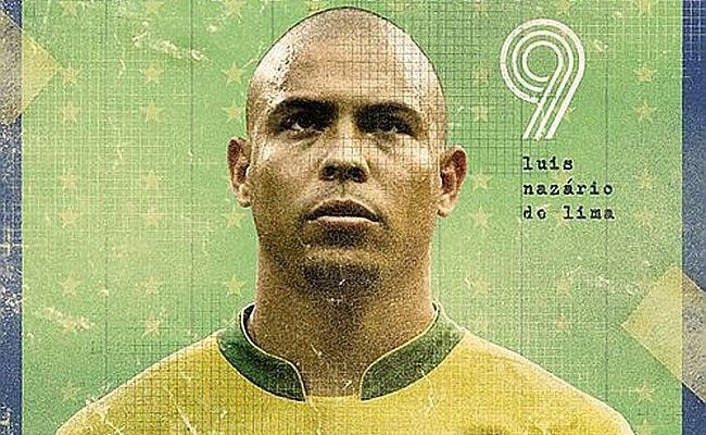 Trecho de poster de Ronaldo, um dos jogadores admirados pela sérvia Marija Markovic (Foto: Divulgação) Trecho de poster de Ronaldo, um dos jogadores admirados pela sérvia Marija Markovic (Foto: Divulgação)