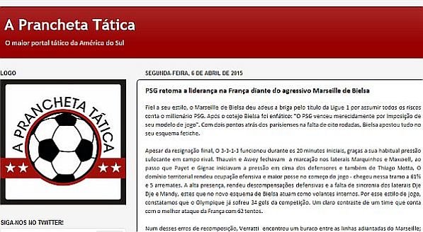 A Prancheta Tática faz avaliações bem legais sobre o posicionamento de jogadores em campo