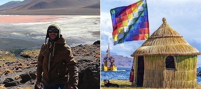 Angelo Trofa se inspirou na bandeira Whipala no desenho que causou polêmica (Fotos: Acervo pessoal)