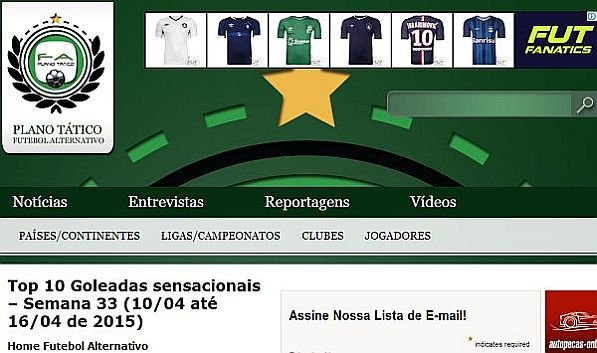 Esqueça time grande dos campeonatos de elite. Nesse site quem tem vez é o futebol alternativo