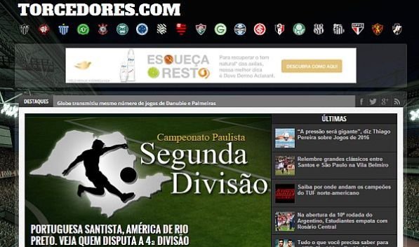 Como parte de seu noticiário, o site colaborativo publica textos aprofundados sobre futebol