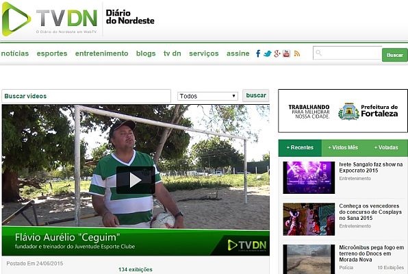 TV DN, web TV do Diário do Nordeste Online