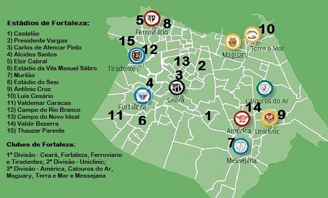 Conheça clubes e estádios de Fortaleza