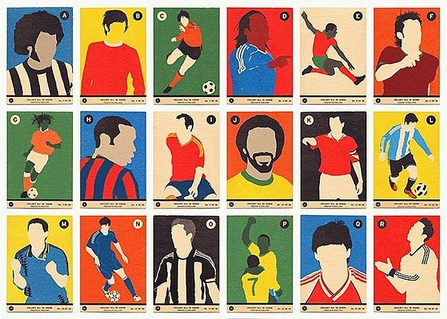 Adivinhe os jogadores em cards de futebol