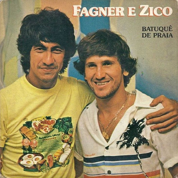 Fagner e Zico chegaram a lançar um disco juntos (Foto: Reprodução)