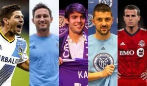 Gerrard deve chegar no meio da temporada, juntando-se a Lampard, Villa (ambos do New York City), Kaká (Orlando City) e Giovinco (Toronto FC) (Foto: Divulgação)