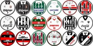 O Campeonato Brasileiro de 1993 reuniu muitas camisas clássicas (Arte: Sandescudos)