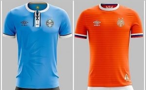O Grêmio homenageará o Uruguai; o Bahia, a Rússia (Arte: Felipe Silva)