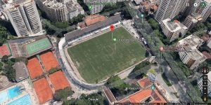O estádio do Flu fica no bairro das Laranjeiras, na Zona Sul (Foto: Google)