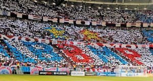 O torcedor também foi contratado pra fazer mosaico do Bahia na final da Copa do Nordeste de 2015 (Foto: Acervo pessoal)