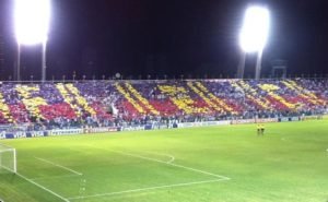O 1º mosaico de Paulinho foi feito em 2012, em jogo do Fortaleza no PV (Foto: Acervo pessoal)