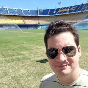 O advogado Samuel Colares visitou o Boca Juniors em dezembro (Foto: Samuel Colares)