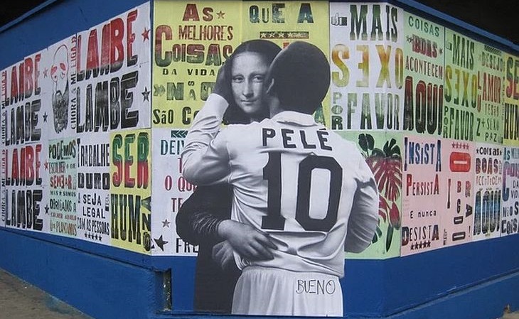 A Pelé Beijoqueiro reúne o Rei do Futebol com diferentes personalidades (Foto: Divulgação)