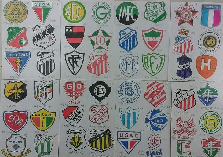 Tava sem nada pra fazer e resolvi desenhar os escudos da série A no espaço  limitado de 32x32 pixels. Eis o resultado. : r/futebol