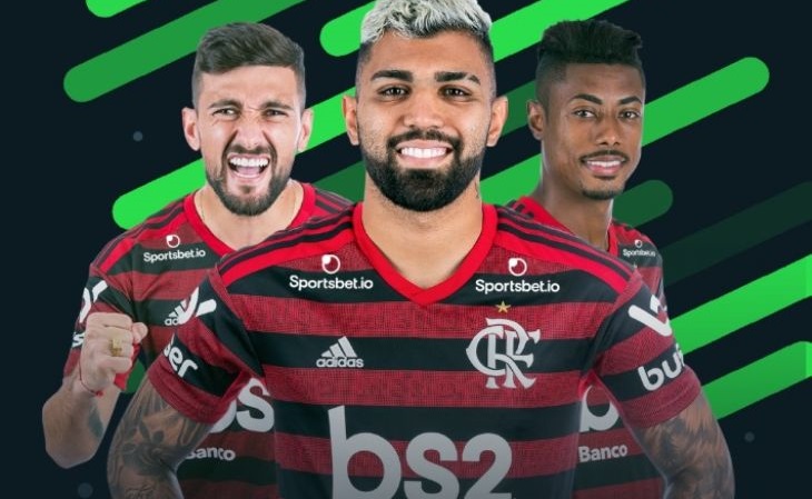 A Sportsbet.io é patrocinadora oficial do Flamengo desde 2019 (Foto: Divulgação)