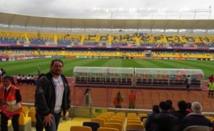 Entre os jogos vistos, Coreia do Norte x Rússia, pelo Mundial Sub-17 de 2015, em Concepción (Foto: Acervo pessoal)