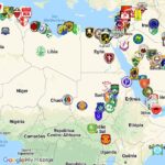 Fizemos um mapa interativo com 250 clubes árabes, e a tradução de seus nomes (Foto: Reprodução Google)