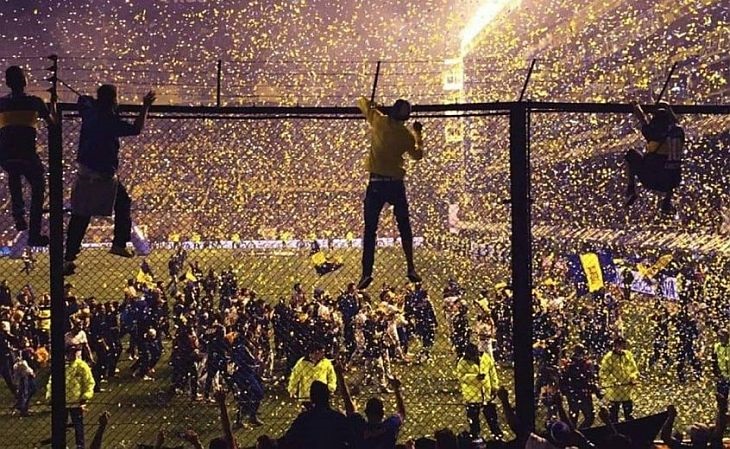 O Boca Juniors tem a maior média de público do Campeonato Argentino, com 19.542 (Foto: Reprodução)