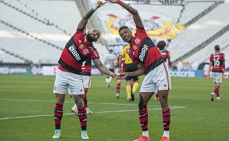 O Flamengo foi o clube não-europeu com mais jogadores na lista: 5 (Foto: Divulgação)