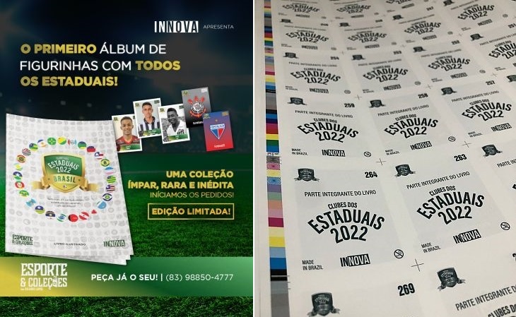 A iniciativa é fruto de uma parceria da editora Innova com o perfil Esporte & Coleções (Foto: Divulgação)