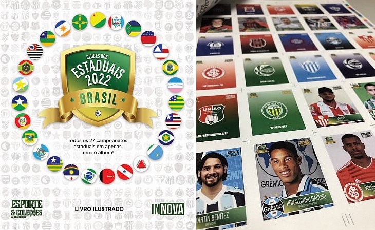 O álbum Clubes dos Estaduais 2022 conta com 440 figurinhas (Foto: Divulgação)