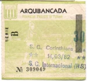 14-03-1982 - Corinthians 1x0 Internacional - Campeonato Brasileiro