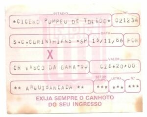 16-11-1986 - Corinthians 0x0 Vasco