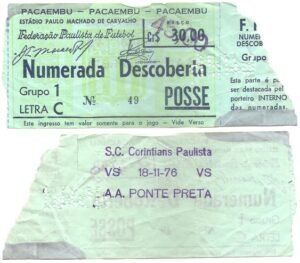 18-11-1976 - Corinthians 2x0 Ponte Preta - Campeonato Brasileiro