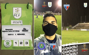 Credencial do jogo de estreia de Vojvoda molhou, mas ficou de relíquia (Foto: Acervo pessoal)