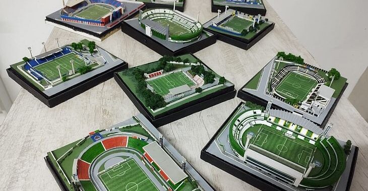 Maquetista produz miniaturas de estádios que você adoraria ter em casa