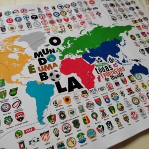 O pôster O Mundo é uma Bola se inspira em trabalho da Placar (Foto: Blog UGE)