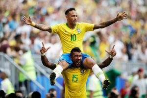Contra o México, Neymar fez seu 6º gol em Copas (Foto: André Mourão/Mowa Press)