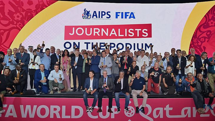 Dos 82 jornalistas homenageados pela Fifa, 11 foram brasileiros (Foto: Fifa)