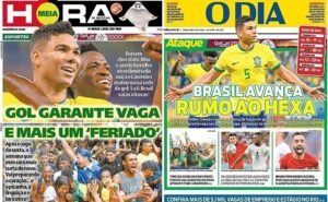 Muitos jornais deram manchete para a vitória da Seleção (Foto: Reprodução)