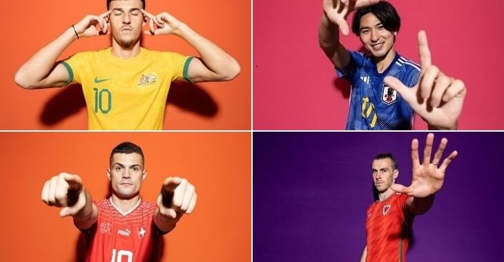 As melhores fotos dos ensaios de jogadores da Copa do Mundo de 2022