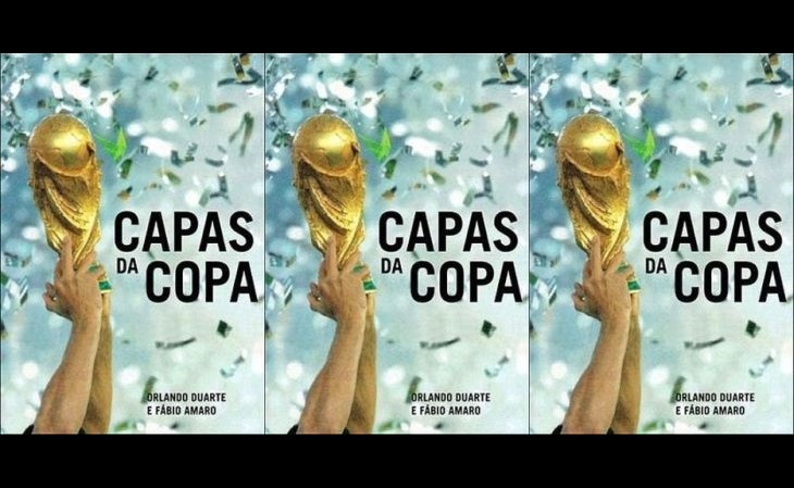 O livro "Capas da Copa" tem tamanho grande, que valoriza as capas de jornais (Foto: Reprodução)