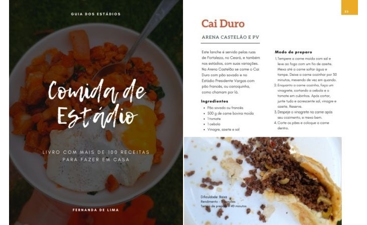 Proposta inovadora: um livro que combina futebol e gastronomia (Foto: Divulgação)