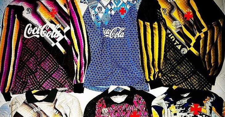 Torcedor tem coleção de camisas de goleiro do Vasco dos anos 90