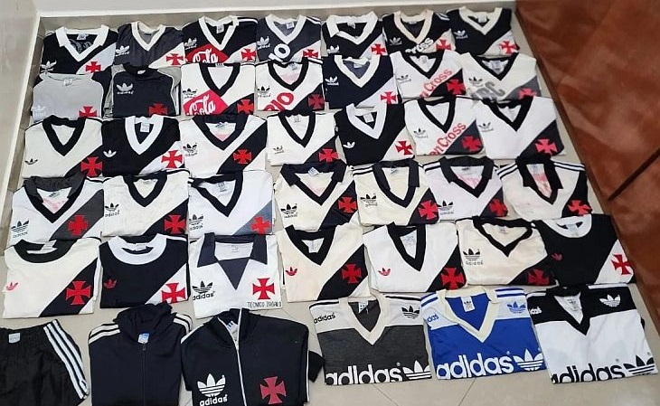 As camisas do Vasco da Adidas são cobiçadas entre colecionadores (Foto: Acervo pessoal)