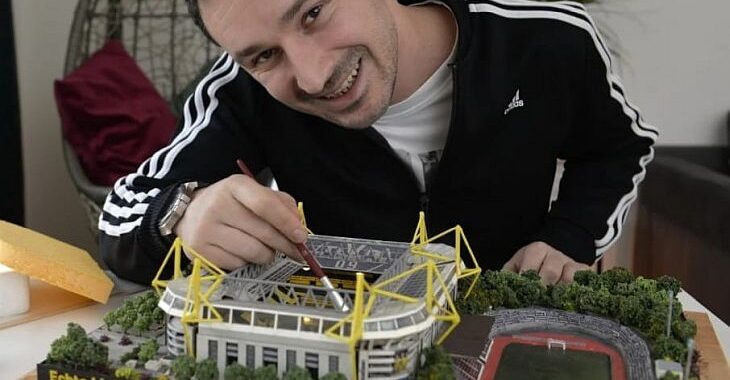 Engenheiro croata faz fama com réplicas de estádios em miniatura