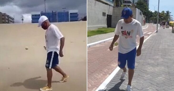 Ex-jogador do Fortaleza vira craque das embaixadinhas com limão