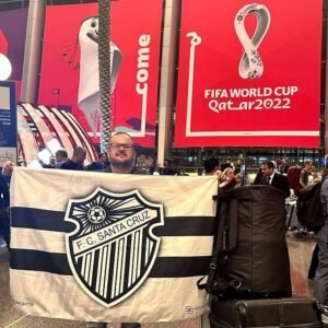 Tiago Rech foi convidado pela Fifa para acompanhar a Copa do Mundo de 2022 (Foto: Acervo pessoal)