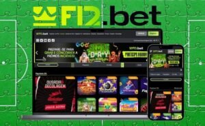 O site da F12 Bet apresenta um design limpo e intuitivo (Foto: Reprodução)