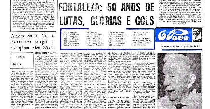 O que disse Alcides Santos em entrevista a Alan Neto nos 50 anos do Fortaleza