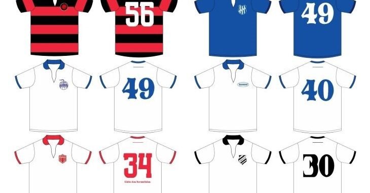 Projeto lança camisas retrô de times extintos do futebol cearense