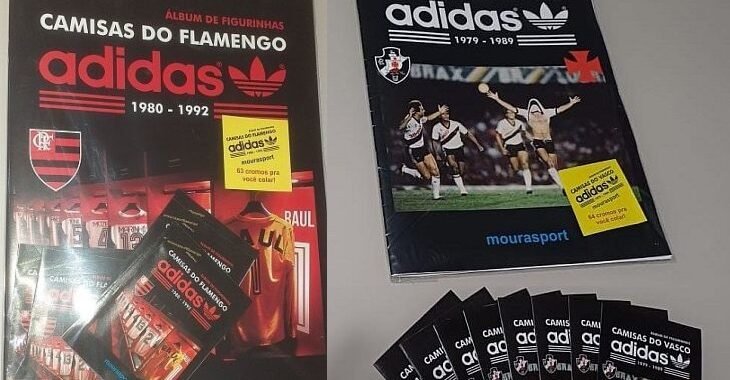 Mourasport lança álbuns de figurinhas com desenhos de camisas de clubes