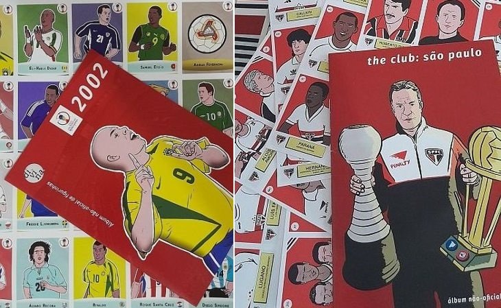 Os álbuns de figurinhas de ilustrações são vendidos por R$ 70 a R$ 100 (Foto: Divulgação)