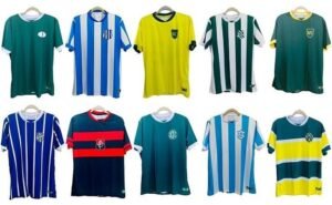 A coleção "Camisas Cearenses" vai lançar, inicialmente, camisas retrô de 10 times (Foto: Divulgação)